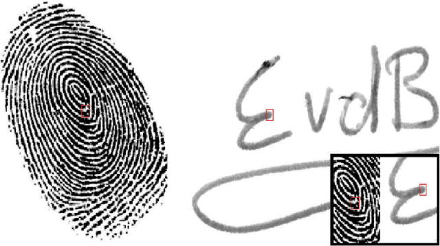 First use of fingerprints
