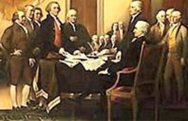Writting of Declaration of Independence