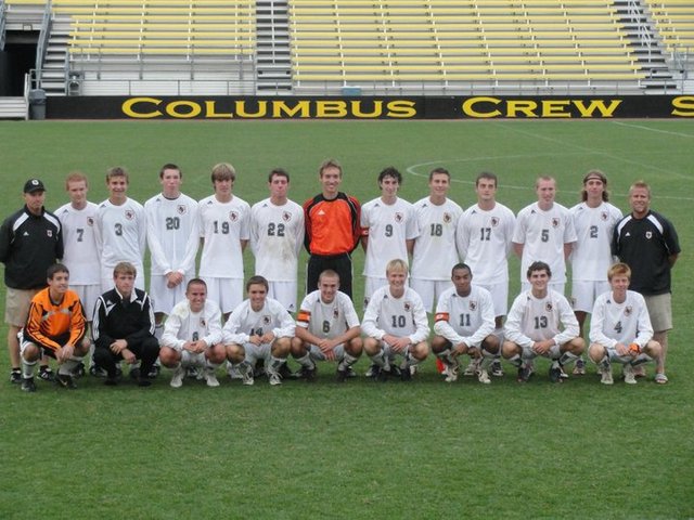 Soccer team plays in Crew Stadium