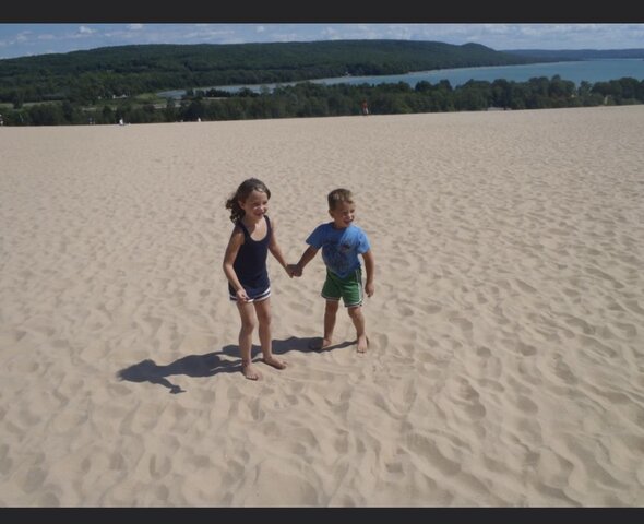 Went to Sand Dunes in Northern Michigan