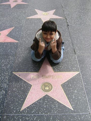 Went to the walk of fame.