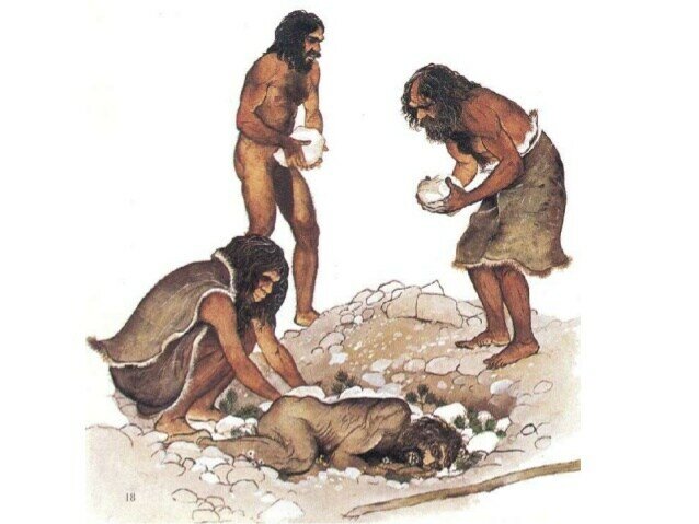 hombre de neandertal (hace 150,000 años)