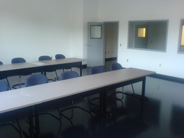 Furniture moved into robotics training room