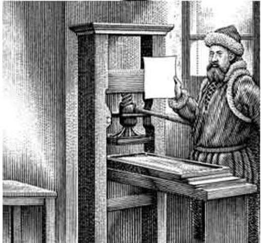 Gutenberg inventa la imprenta