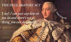 The declaratory act of 1766