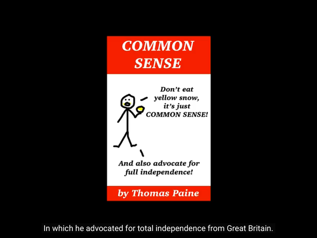 Thomas Paine’s common sense