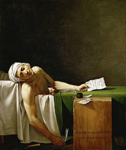 La morte di Marat - Jacques Louis David