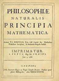Philosophiae naturalis principia mathamatica (Principios matemáticos de la filosofía natural) creado por Isaac Newton