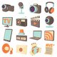 Depositphotos 132949558 stock illustration media communications icons set cartoon