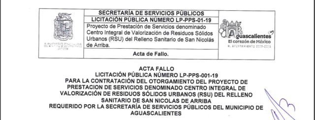 Notificación del fallo