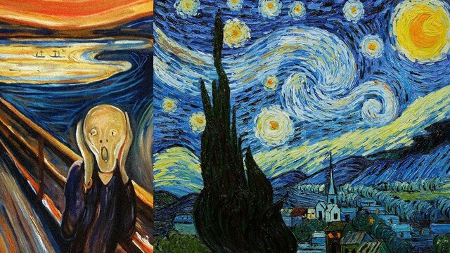 Expresionismo e impresionismo.