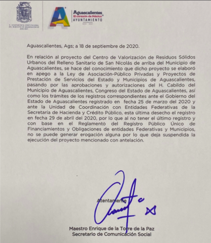 Cancelación del proyecto