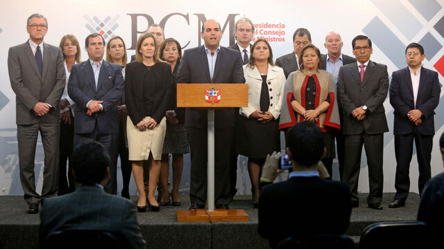 Interpelación y crisis en el gabinete presidencial