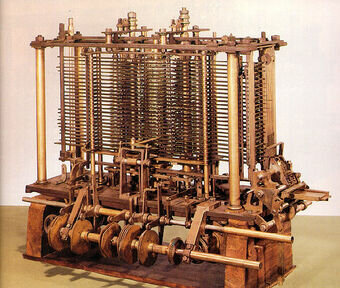 Charles Babbage diseña aunque no construye una máquina procesadora capaz de ejecutar programas de computación.