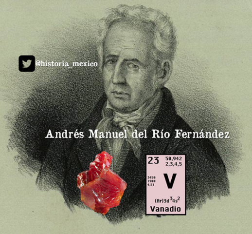 Andrés Manuel del Río descubre el vanadio