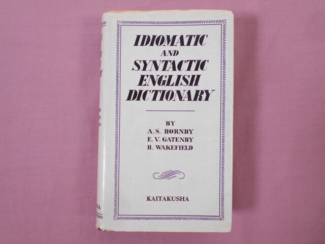 "Idiomatic and Syntactic English Dictionary"