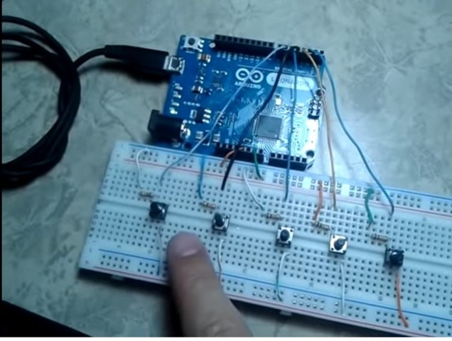 Control de Cursor por Botones