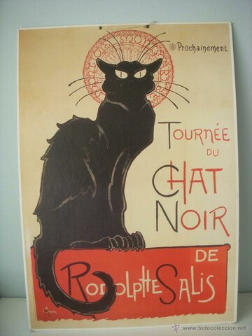 El gato negro (Uno de los carteles más famosos de la historia del arte.)