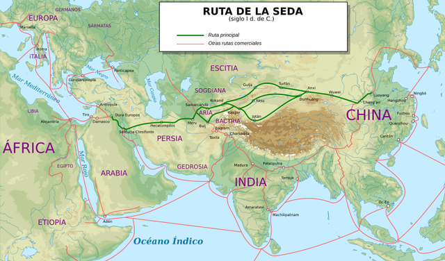 La ruta de Seda (A partir del Siglo I A.C)