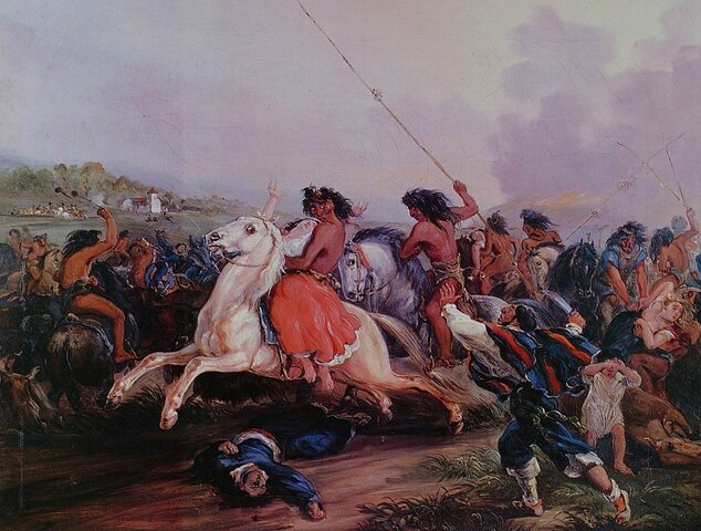 1822-1824 Se llevan a cabo tres expediciones militares contra el Malón(Banda de indios ladrones)