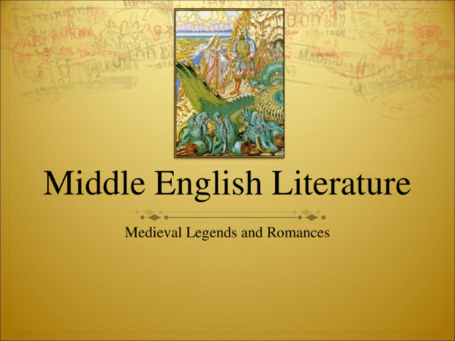 Middle Ages english lierature