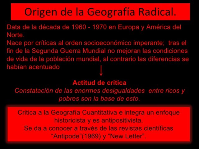 La geografía crítica