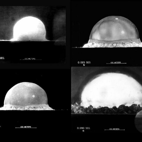 Las primeras fotografías de una explosión atómica