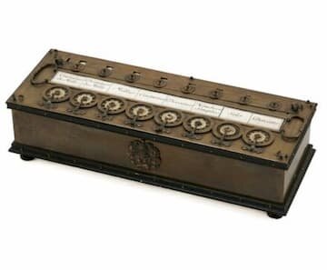 La calculadora Pascalina (1642 d.C.)