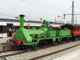 Primera locomotora de vapor a la Península Ibèrica.