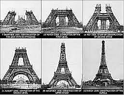 La Torre Eiffel, una mostra de l’arquitectura del ferro del s. XIX.