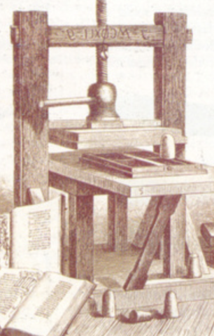imprenta moderna de Gutenberg