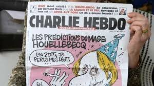 Dos musulmanes atacant als redactores de Charlie hebdo