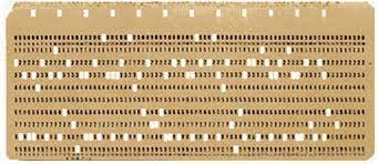 Programación con Tarjetas Perforadas