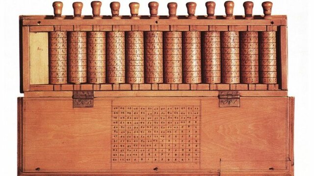 La primera calculadora práctica de John Napier