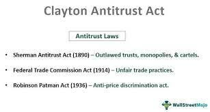 clayton antitrust act