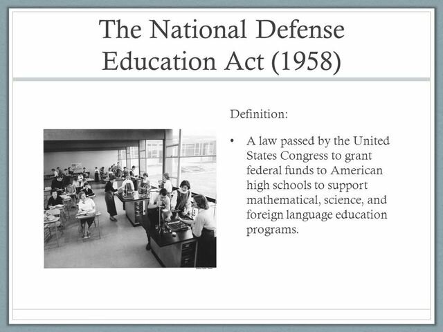 National Defense Education Act