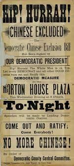 Chinese Exclusions act