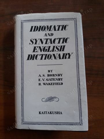 Idiomatic and Syntactic English Dictionary