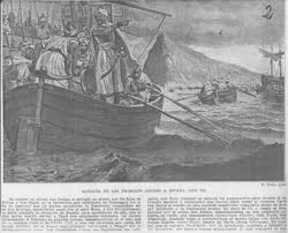 Los Moros conquistan la Península Ibérica