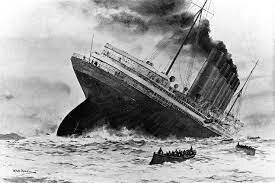 Lusitania sunk