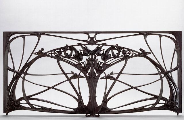 Panel central de balcón grande - Héctor Guimard