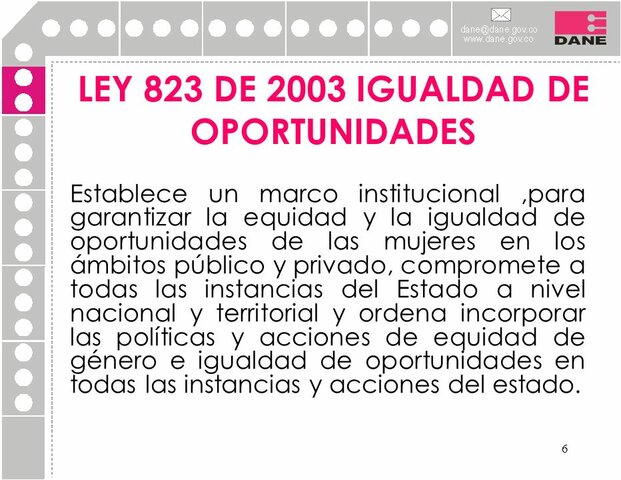 Ley 823 del 2003