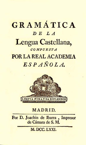 Gramática de la lengua española