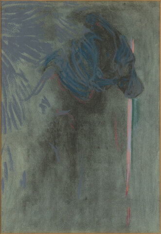 Crépuscule:personnage en bleu