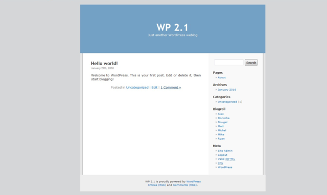 v 2.1 de WordPress