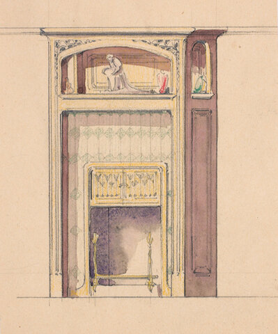 Projet de cheminée pour la maison Houel à Lunéville