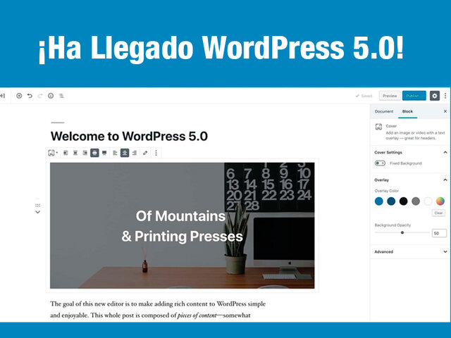 v 5.0 de WordPress