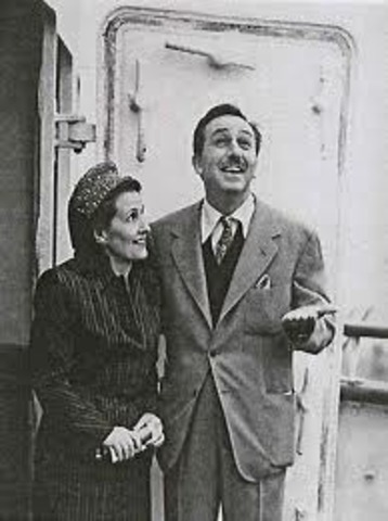 Walt got married to one of his first employees, Lilian Bounds