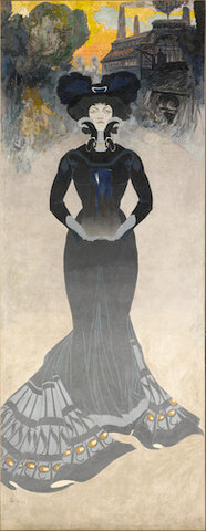 Peinture décorative pour le pavillon L'Art Nouveau Bing" : La Poterie"