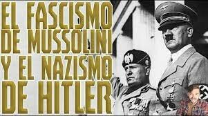 Fascismo italiano, nacional-socialismo alemán, falangismo español y nacional-sindicalismo franquista: los Estados totalitarios.